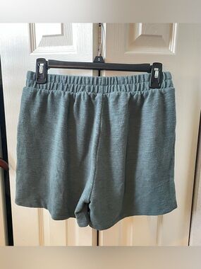 Zenana Outfitters Knit Lounge Shorts in Slate Teal